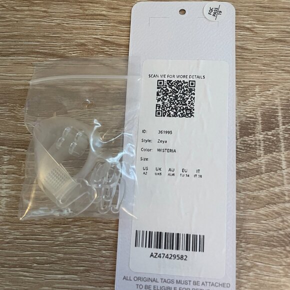 Azazie Zeya Dress, in Wisteria/Stretch Satin Size A2 - Picture 5 of 5